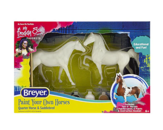 4260 Breyer Paint your own Horses Quartr horses & Saddlebred