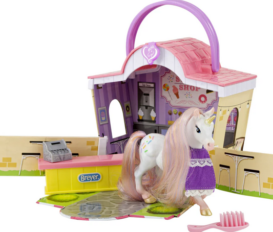 TBAMB10426 Breyer Mane Beauty Li'l Beauties Flower Shop