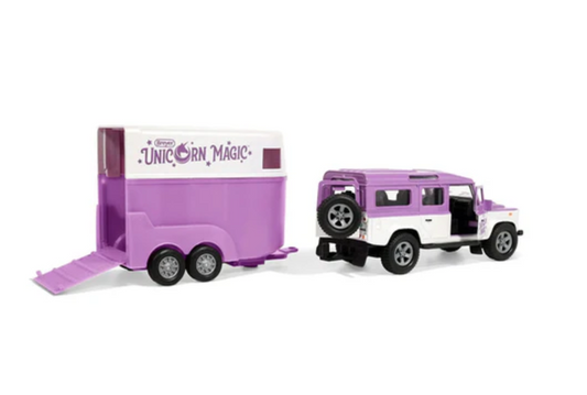 TBS10250 Breyer Land Rover and tag A long trailer