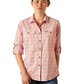 10055076 Ariat Women's Rebar Made Tough Durastretch work shirt LS Powder Pink