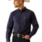 10054804 Ariat Men's Cordell Fitted LS Shirt Navy