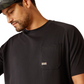 10055076 Ariat Men's Rebar Cotton Strong Workhog SS Tee Black