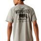 10054447 Ariat Men's Rebar Cotton Strong Workhog SS Tee Heather Grey