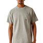 10054447 Ariat Men's Rebar Cotton Strong Workhog SS Tee Heather Grey