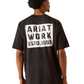 10054430 Ariat Men's Rebar Workman Brickyard SS Tee Black