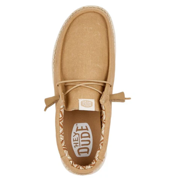 40700-265  HEYDUDE Men's Wally Stretch Canvasss Tan