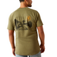 10054509 Ariat Men's Rebar Cotton Strong Buddy SS Tee Oil Green