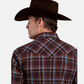 03-001-0062-0709BR Roper Men's West made Collection LS Shirt Plaid Brown