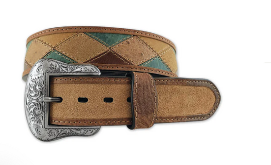 8689500 Roper Men's Belt 1. 1/2 Genuine leather Crazy horse Multicolour Belt