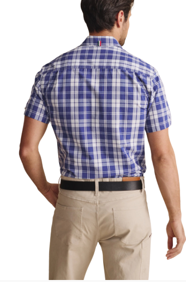 1SHM00086 S.Kidman Men's Cooper Short Sleeve Shirt Indigo