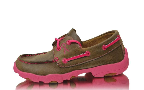 TCYDM0015 Twisted X Kid's Bomber/Neon Pink Moc's