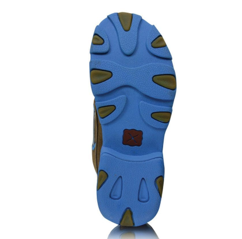 TCYDM0016 Twisted X Kid's Bomber/Neon Blue Moc's