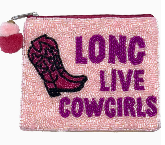 LAC-CP-1348 Long Live Cowgirls Beaded Purse