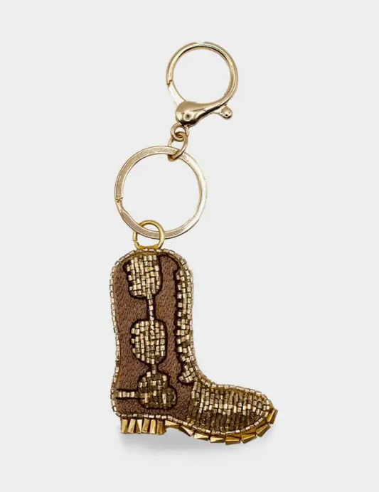 LAC-BC-013 Boot Beaded Bag Charm
