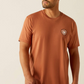 10058887 Ariat Men's Loft Simple Seal SS Tee Chutney