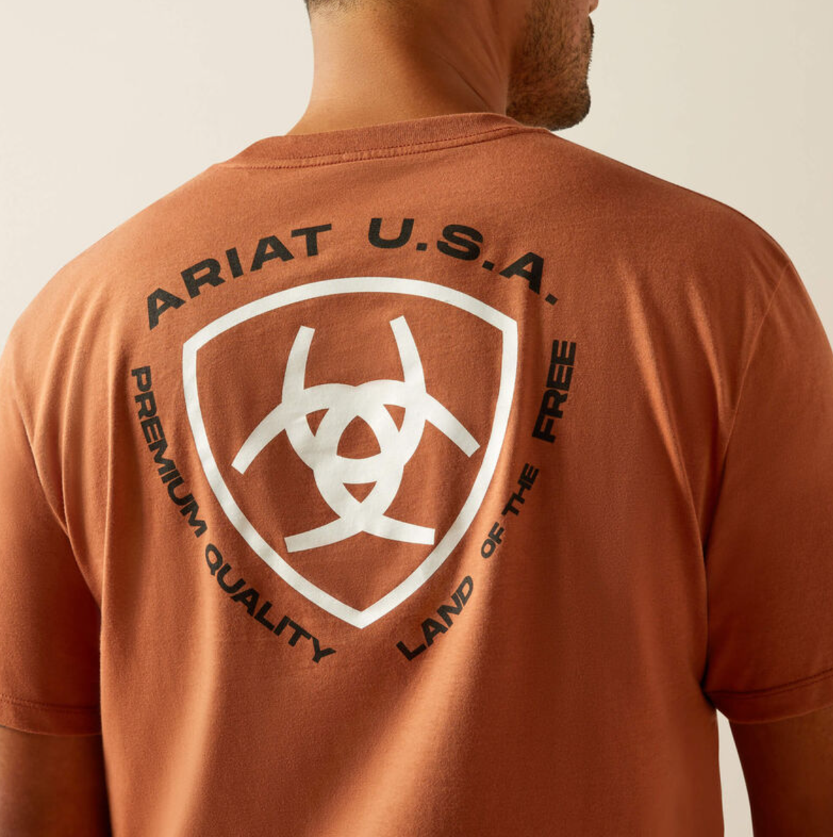 10058887 Ariat Men's Loft Simple Seal SS Tee Chutney