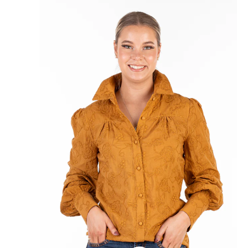 LC08-2004 Hitchley & Harrow The LC Collection Mustard L/S Shirt