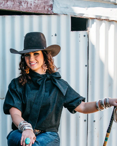 LC113-2000 Hitchley & Harrow The LC Collection Black Denim Shirt