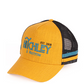 36497 Hitchley & Harrow Trucker Cap Mustard/Black And Turquoise