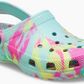 207464-4PE Crocs Classic Kid's Marbled Aquamarine Multi