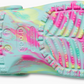 207464-4PE Crocs Classic Kid's Marbled Aquamarine Multi