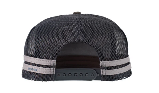 RC2504 Roper Trucker Cap Bull Skull Steel Grey