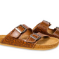 S-9671 Molly Megan Hand-Tooled Sandals Brown