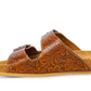 S-9671 Molly Megan Hand-Tooled Sandals Brown