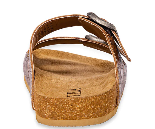 S-9671 Molly Megan Hand-Tooled Sandals Brown