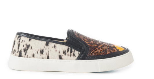 S-6924 Nehard Western Hand-Tooled Sneakers