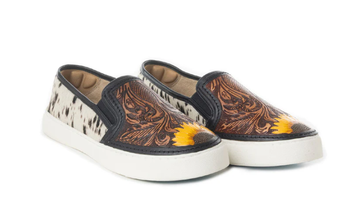 S-6924 Nehard Western Hand-Tooled Sneakers