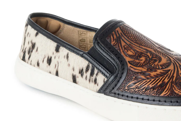 S-6924 Nehard Western Hand-Tooled Sneakers