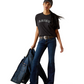10062432 Ariat Women's Boot Stitch Logo Tee Black