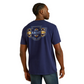 10062418 Ariat Men's West Woven Tee Medieval Blue