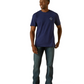 10062418 Ariat Men's West Woven Tee Medieval Blue