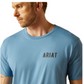 10062421 Ariat Men's Blazing Saddle's Tee Coronet Blue