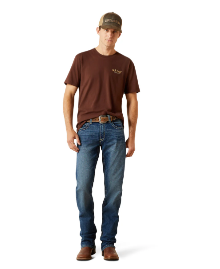 10062422 Ariat Men's Hater's Club Tee Deep Mahogany