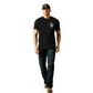 10062429 Ariat Men's Faded Bull Tee Black