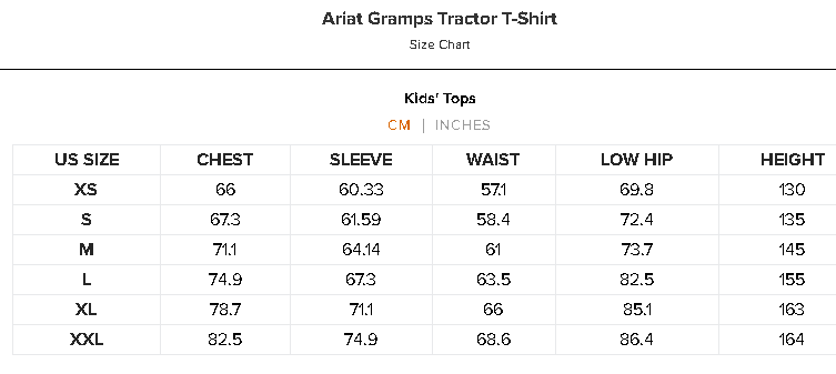 10062408 Ariat Boy's Gramp's Tractor Tee Black