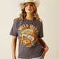 10060387 Ariat Women's Retro Rodeo Tee Thunderstorm