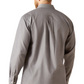 10058804 Ariat Men's Wrinkle Free Solid LS Shirt Grey