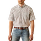 10058746 Ariat Men's Wrinkle Free Elton SS Shirt White