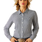 10060366 Ariat Women's Kirby Pro Long Sleeve Button Up Shirt - Black Iris Stripe