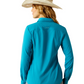 10058836 Ariat Women's Kirby Pro LS Shirt Enamel Blue