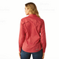 10058803 Ariat Women's Venttek LS Shirt Equestrian Red Stripe