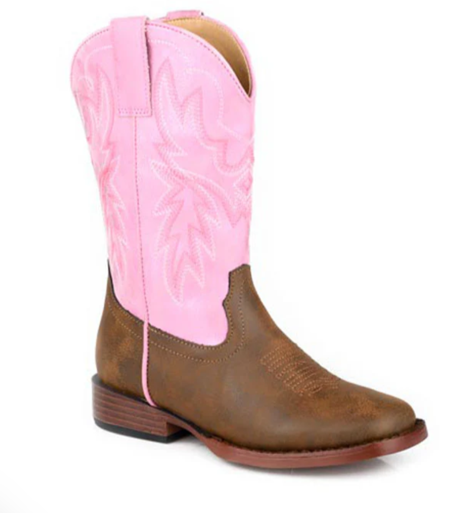 09-119-0191-3692 Roper Big Kids Gretchen Tan/ Pink