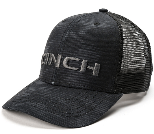 MCC0038021 Cinch Mens Embroidered Logo Cap Black & Grey