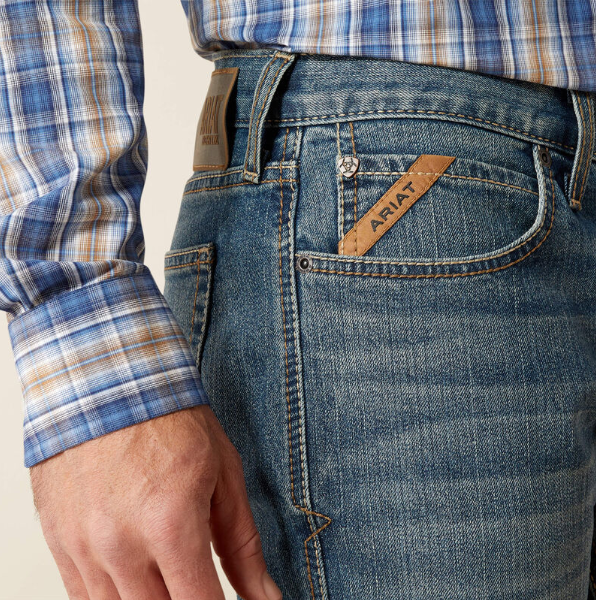 10061741 Ariat Men's M7 Slim Jed Straight Leg Jean 32 Leg