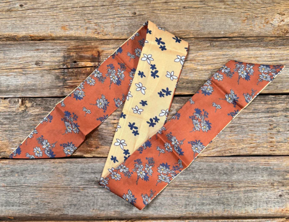 TW137 Cowgirl Necktie Brown & Tan