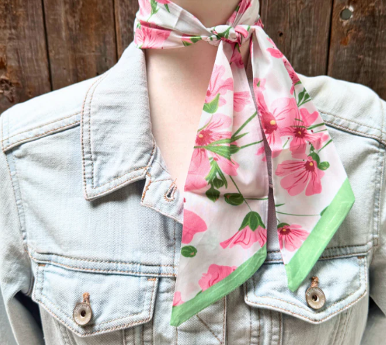 TW139 Cowgirl Necktie Pink & Green